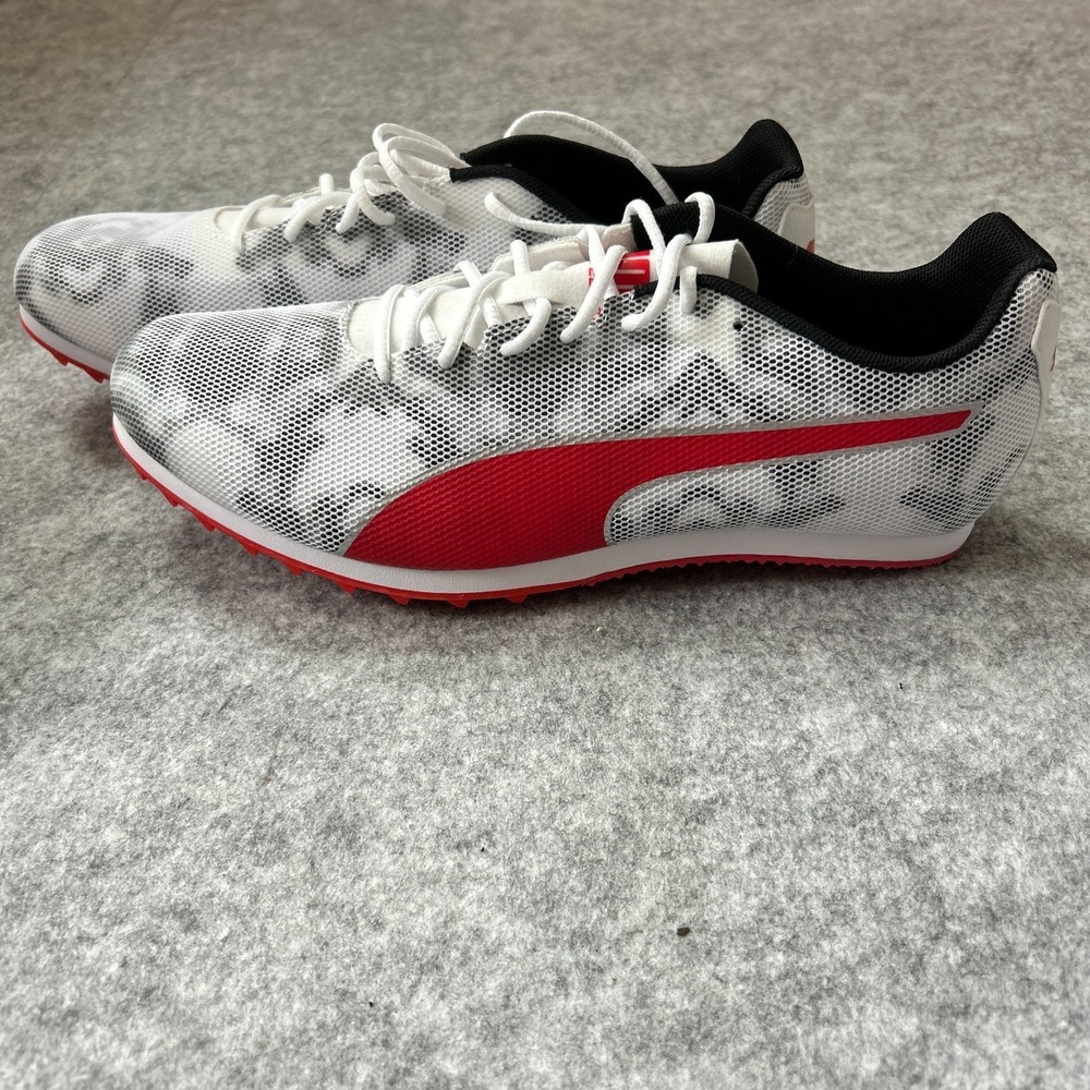 PUMA Evospeed Star 9 Track And Field Mens White/Red Sneakers Athletic Shoes - Picture 10 of 16